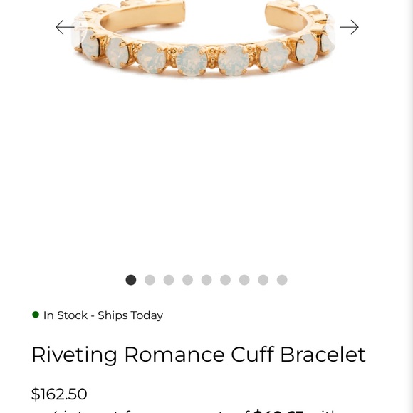 Sorrelli Riveting Romance gold and opal cuff bracelet - Picture 5 of 5